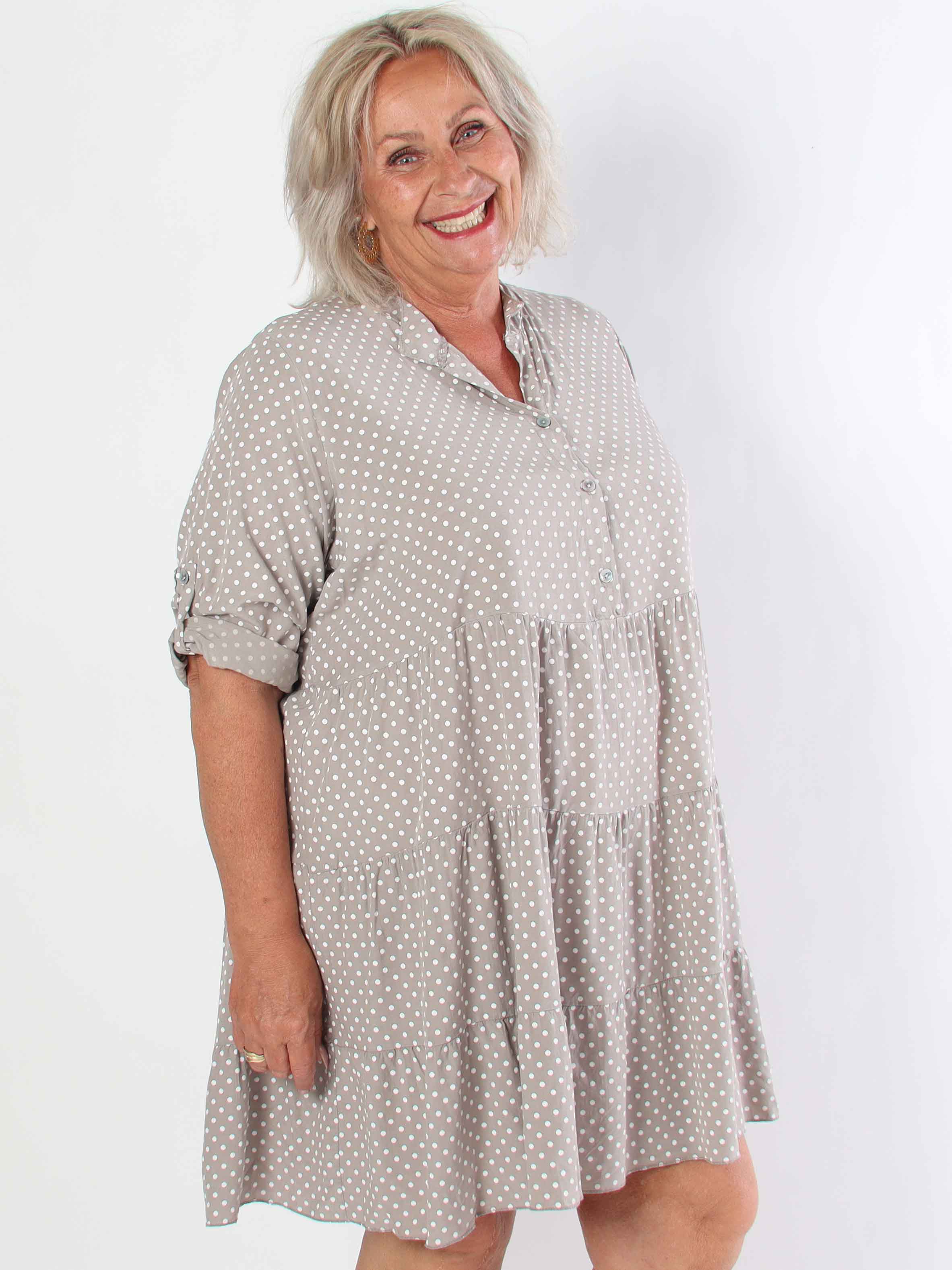 Dotti Short - Kort kjole med lag på lag look i viskose